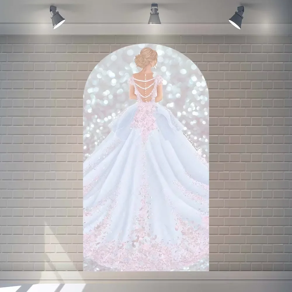 VIKAMA GirlsComingofAge Zeremonie Torbogen Abdeckung Dekoration für Party Dekoration Prinzessin Geburtstag Party Hintergrund dekorativ