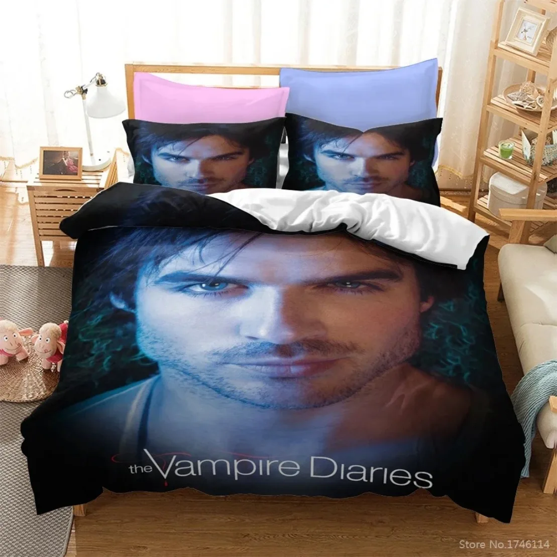 Customisable TV The Vampire Diaries Bedding Set Paul Wesley Duvet Cover exquisite bed supplies set Multiple Sizes 3D HD Print