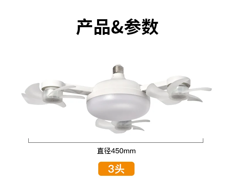 Modellierung der LED-Drohnen, Ventilatorbeleuchtung, Restaurant