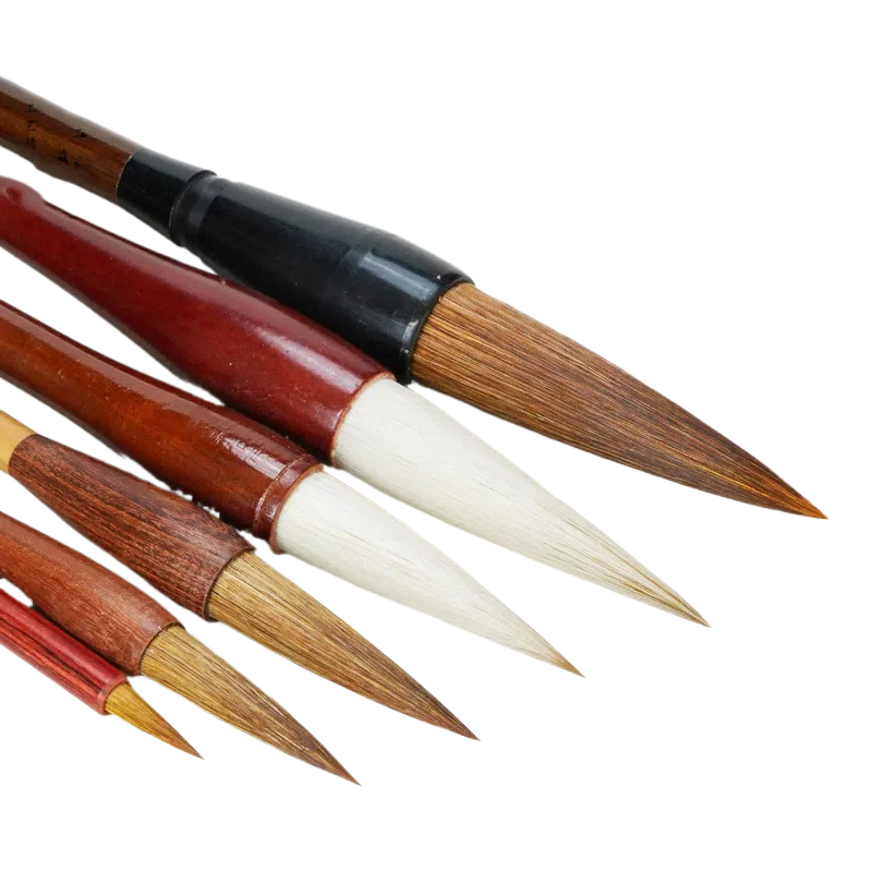 Chinese Painting Landscape Painting Brush Set Weasel Hair Calligraphy Brushes Pen Ink Painting Professional Grade Art Supply