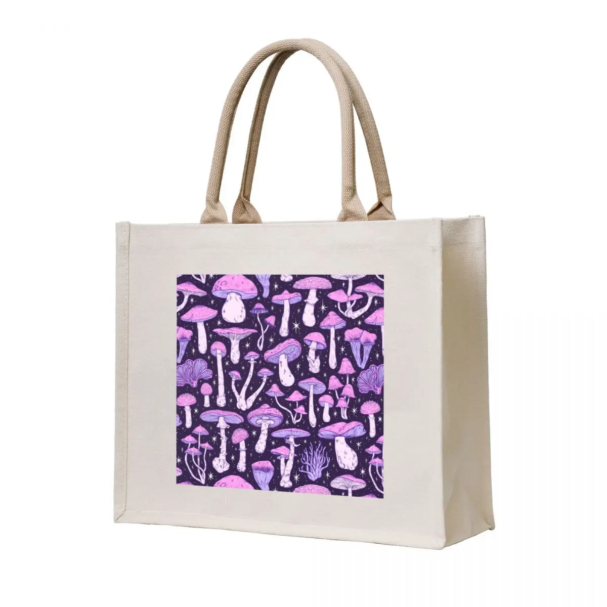 

Deadly Mushrooms Dark Purple Tote Bag foldable reusable bag eco bag folding Women's beach bags