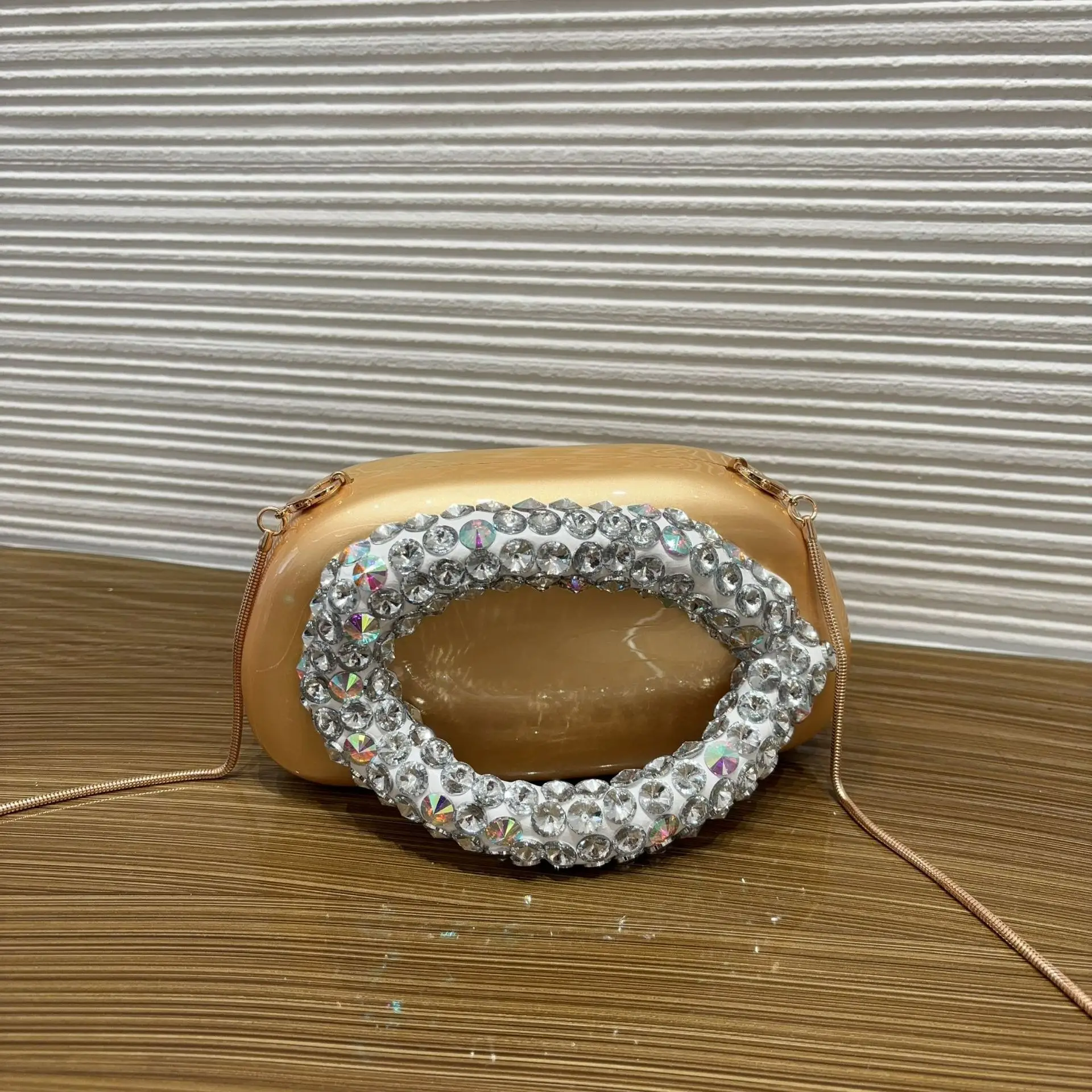 

Original Designer Brand Diamond-encrusted Box Small Square Bag Banquet Hand-held Crossbody Dinner Bags for Women