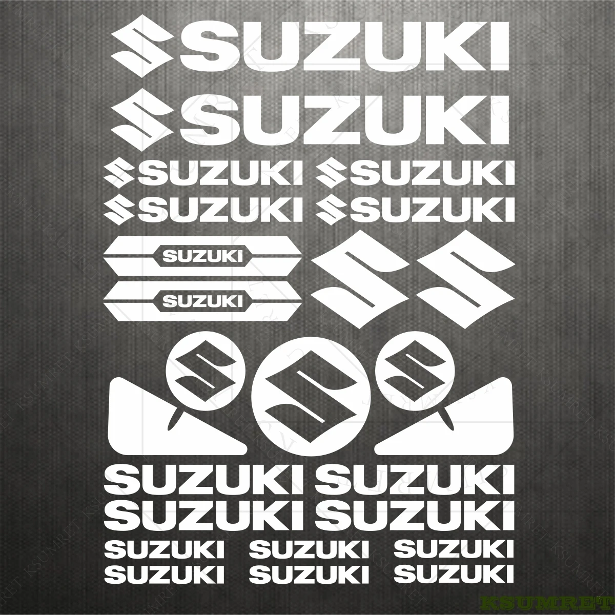 ملصقات سوزوكي شعار دراجة نارية الشارات