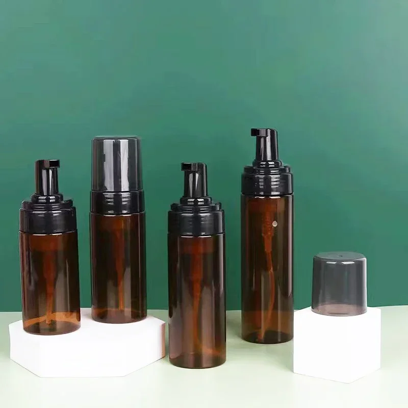 Botella con bomba de espuma de 10 piezas, limpiador Facial portátil de 100ml, botellas de espuma de plástico rellenables, dispensador de champú y loción