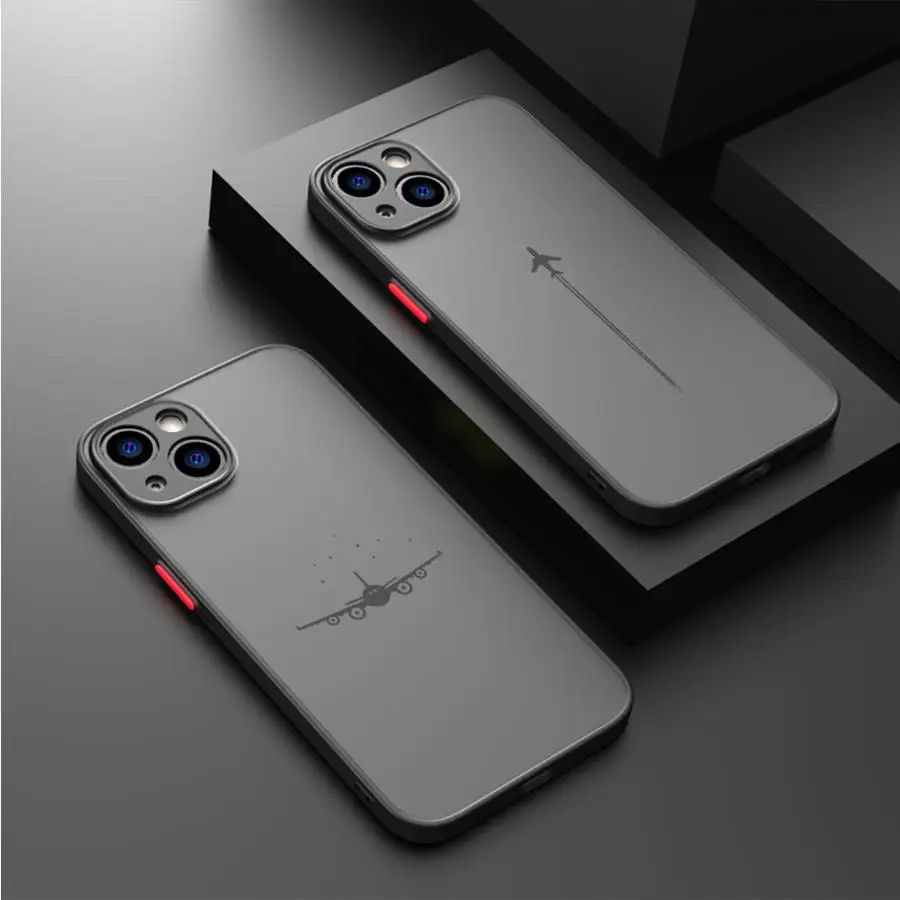 Premium Airplane Pattern Phone Case for Apple iPhone 16 14 Pro XR 15ProMax 13 Mini SE 7 8 Plus 12 11 Pro XS Max 14 Cover Hard PC view 4