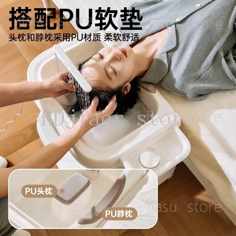 Pregnancy Lying-Flat Hair Washing Basin - Moon Festival Hair Basin for Home Use, Suitable for Bedridden Patients & Elderly
