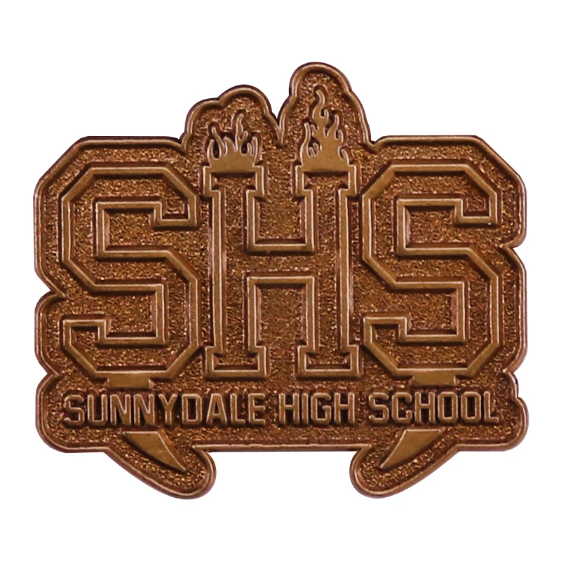 TV series Buffy the Vampire Slayer sunnydale high school symbol enamel pin brooch badge Backpack Collar Pins Jewelry