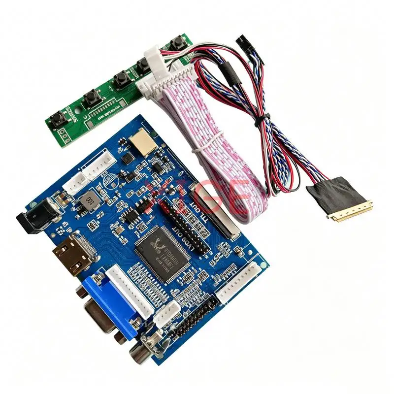 Kit de Placa Controladora para Notebooks N140BGE N140B6 M140NWR2 M140NWR1 - Matriz de Display 1366x768 LVDS-40 Pinos com AV+HDMI+VGA