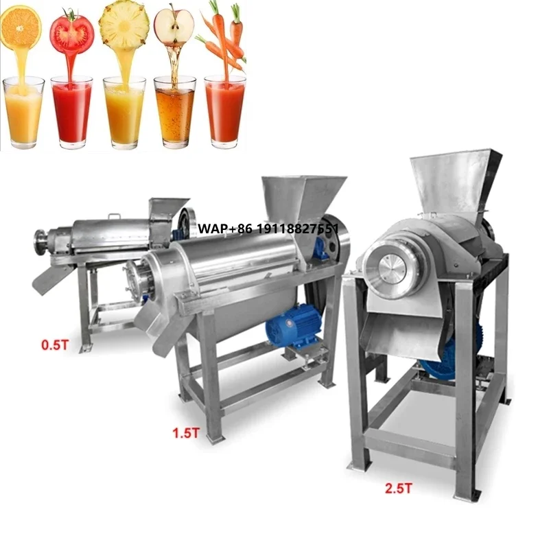 100-3000kg/h Juice Extractor Pulper Machine Commercial Carrot mango Peach Fruit Vegetables Juicer Pressing Machine