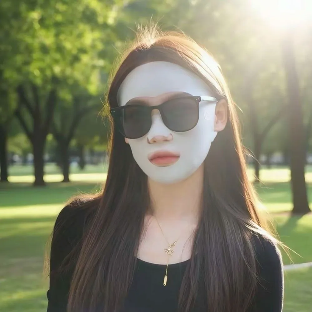 New Breathable Ice Silk Mask Anti-UV Traceless Riding Face Mask Facial Gini Four Seasons