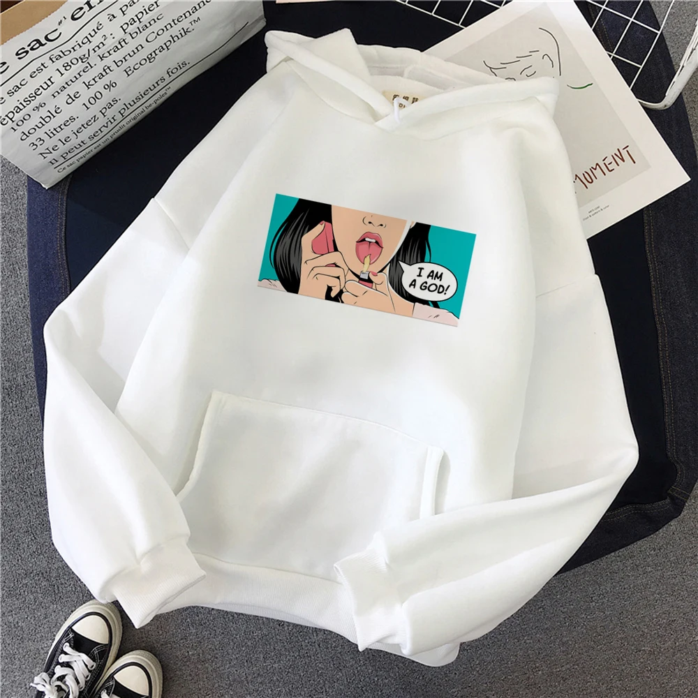 

God hoodies women y2k aesthetic sweat y2k clothes female streetwear Hooded Shirt