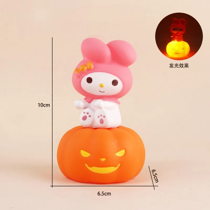 Sanrio Anime Kuromi My Melody Pumpkin Lantern Cartoon Cinnamoroll Pochacco Halloween Fun Toy Children's Gift