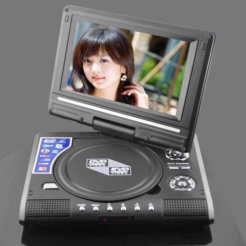 7.8 9.8 Inch HD Portable Car DVD Player Disc Game Mirror‑Link Multimedia Video Playback Device