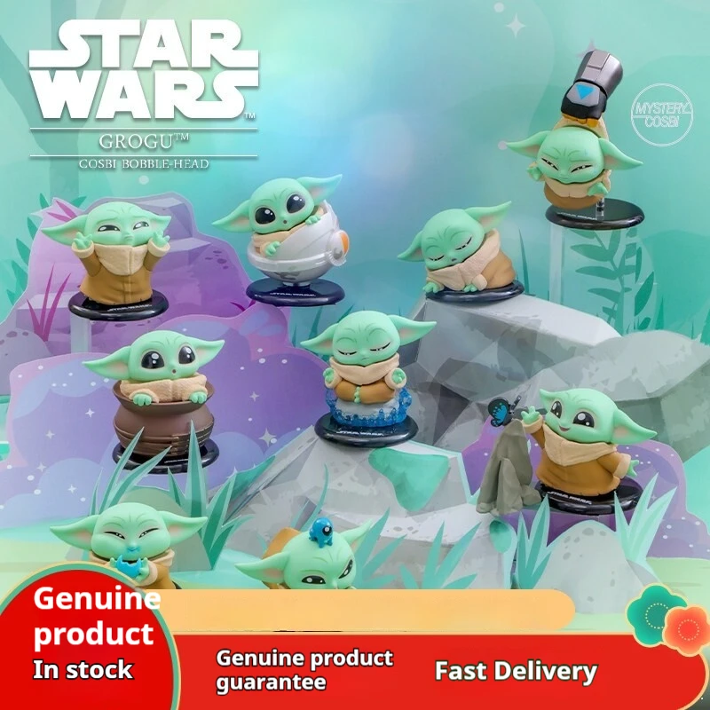 ホットトイズ-スターウォーズ-グロッグ-コスビ-ボブルヘッド-ミニコレクタブルフィギュア-ブラインドボックス-デスクトップオーナメント-大人向けコレクション