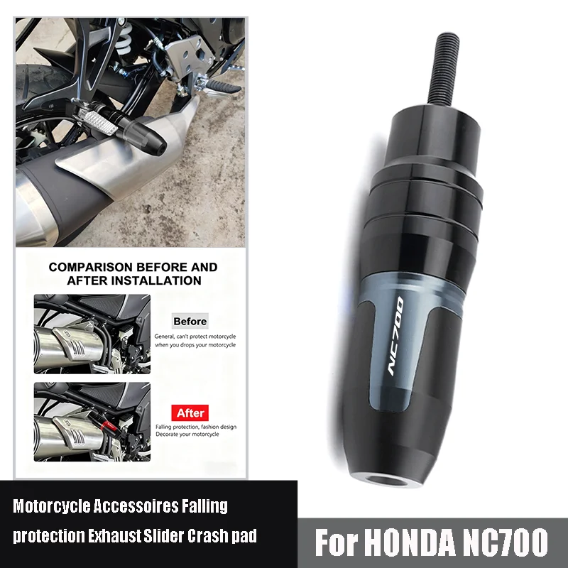 

Falling Protection For Honda NC700 NC700S NC700X NC 700 700X 700S CNC Motorcycle Frame Anti Crash Pad Exhaust Sliders Protector