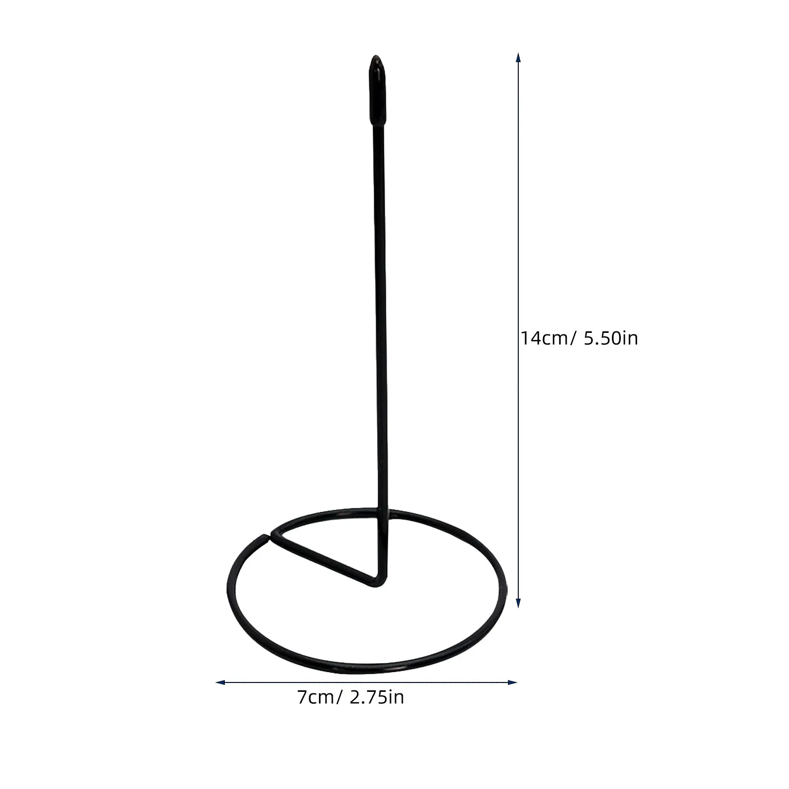 Heavy Duty Metal Receipt Holder Compact Desktop Bill Organizer Smooth Edge Spindle Rod Spike for Checks Tickets Memos Notes