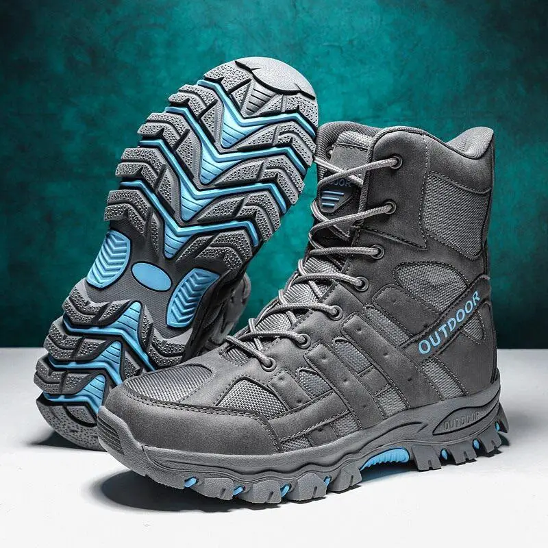 Four Seasons New Anti-Slip Desert War Boots Tactical Shoes Outdoor Climbing Shoes Training Boots Low Help Wear Resistant Men'...