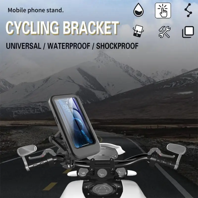 

Riding Universal Waterproof Bracket Shockproof Riding 360 Degree Rotation Bike Phone Stand Phone Holder Case Dropshipping