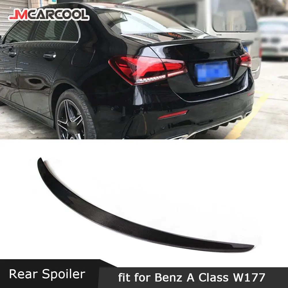 

JMCARCOOL For Mercedes-Benz A Class W177 Sedan A200 A180 A250 Spoiler 2019-2020 Rear Boot Spoiler Carbon Fiber Wings
