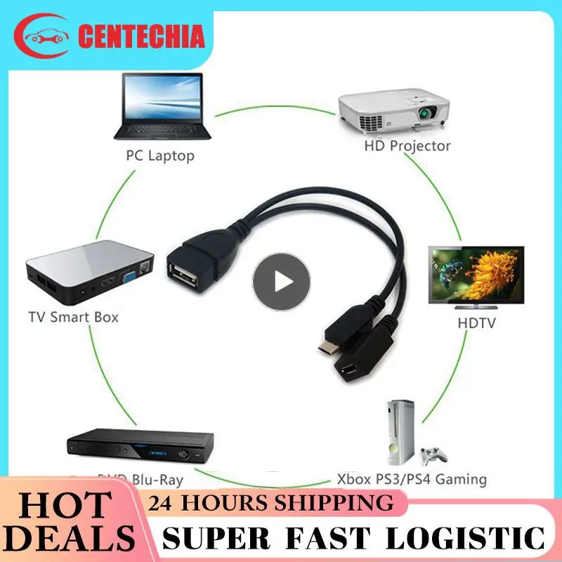 Usb Port Terminal Adapter Otg Cable For Fire Tv 3 Or 2nd Gen Fire Stick