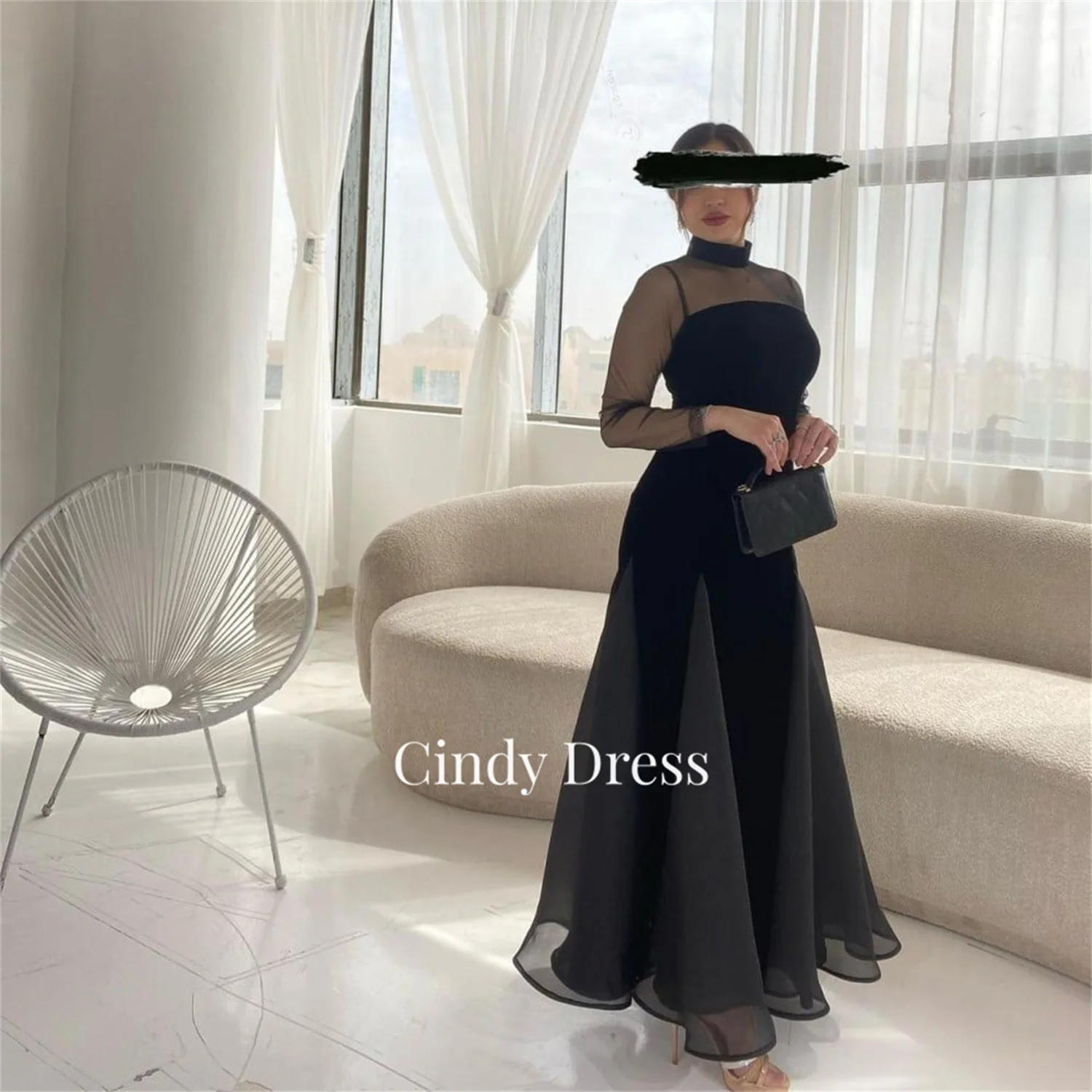 

Cindy Black Grace Eid Al-fitr Party Dress Mermaid Skirt Luxury Evening 2024 Dresses Gala Womens Prom Women Woman Long Formal New