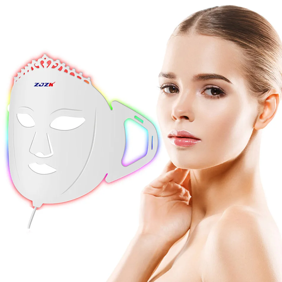 Light Face Therapy Skin Beauty Pdt Machine 7 Colors 360 LED Chips for Anti-acne Blemish Removal Minimizing Pores Whitening