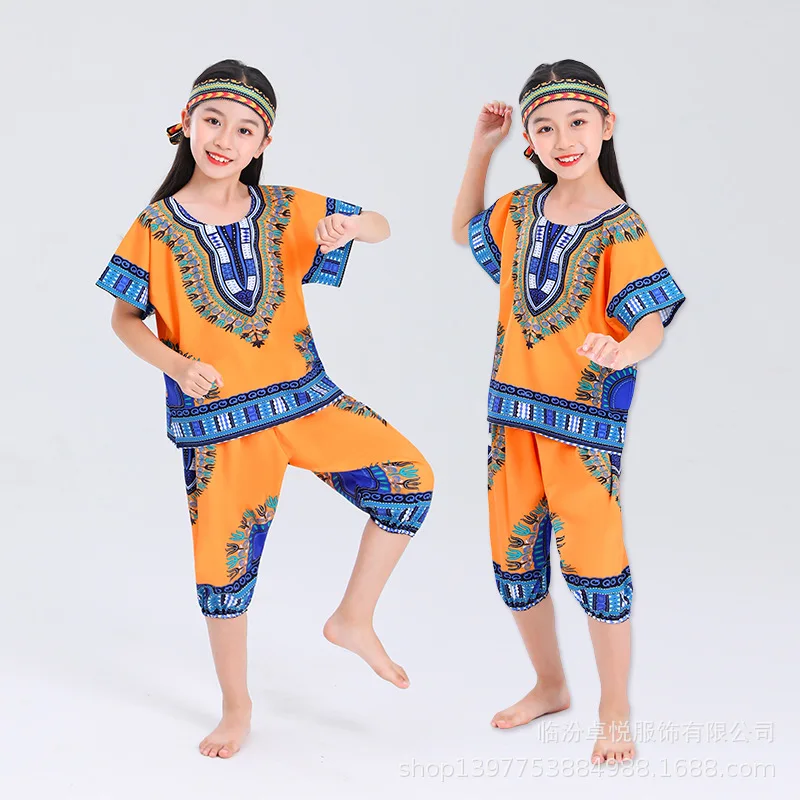 Kids Classical Dance Costume Drum Performance Clothing for Boy and Girl Dance Costumes