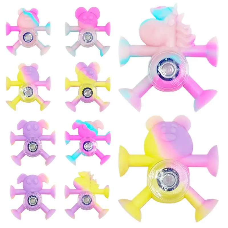 

Fingertip Gyro Spinner Children's Suction Cup Spinner Gyro Toy Compact Size Gyro Toy Spinner For Outdoor Activities School Car