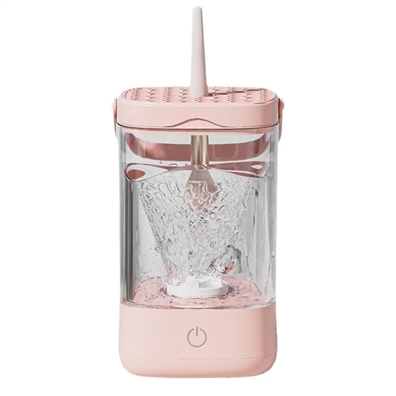 Electric Makeup Brush Cleaner Machine Makeup Brushes Drying Rack Brush Holder Automatic Cosmetic Brush Cleaning And Drying Tool