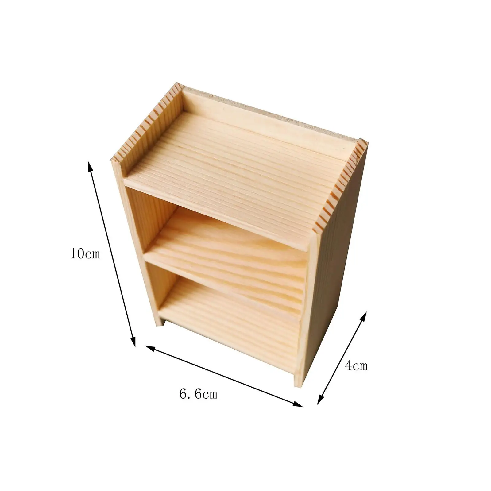 Multifuncional Mini Estante De Madeira, Móveis Em Miniatura, Dollhouse, 1/12