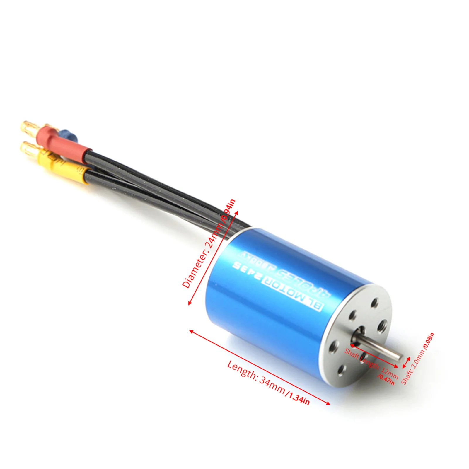 

Бесщеточный двигатель 2435 4800KV для радиоуправляемых моделей HSP 1/16 и 1/18, замена двигателя для радиоуправляемых машин 1/16