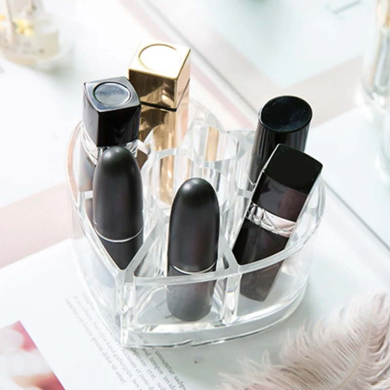

Heart Themed Desk Storage Box For Cosmetics And Beauty Accessories