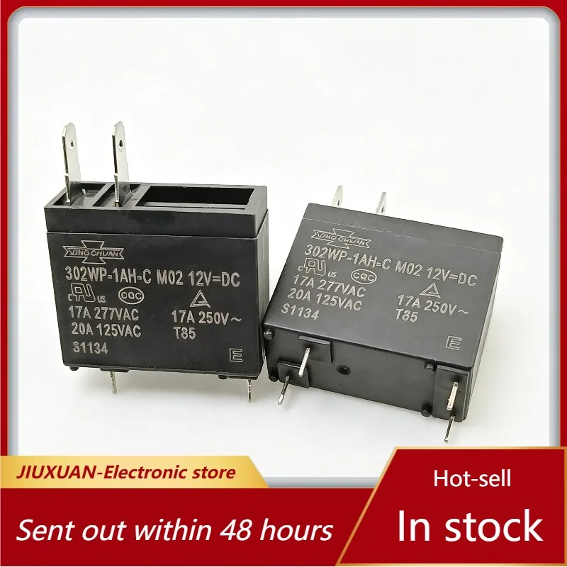 302WP‑1AH‑C DC12V 17A 4Pin Power Relay For Air Conditioner Water Heater