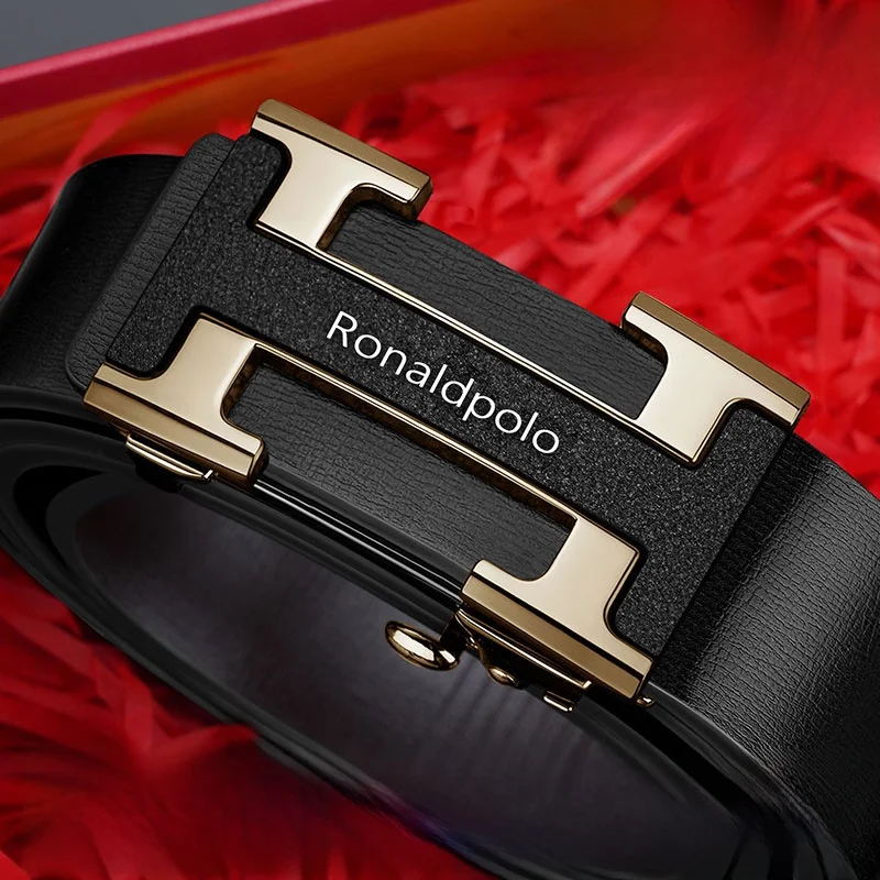 ronald-メンズベルト-2026-新しい本革自動バックルカーフスキンハイエンドウエストベルト若者向けカジュアルスタイル