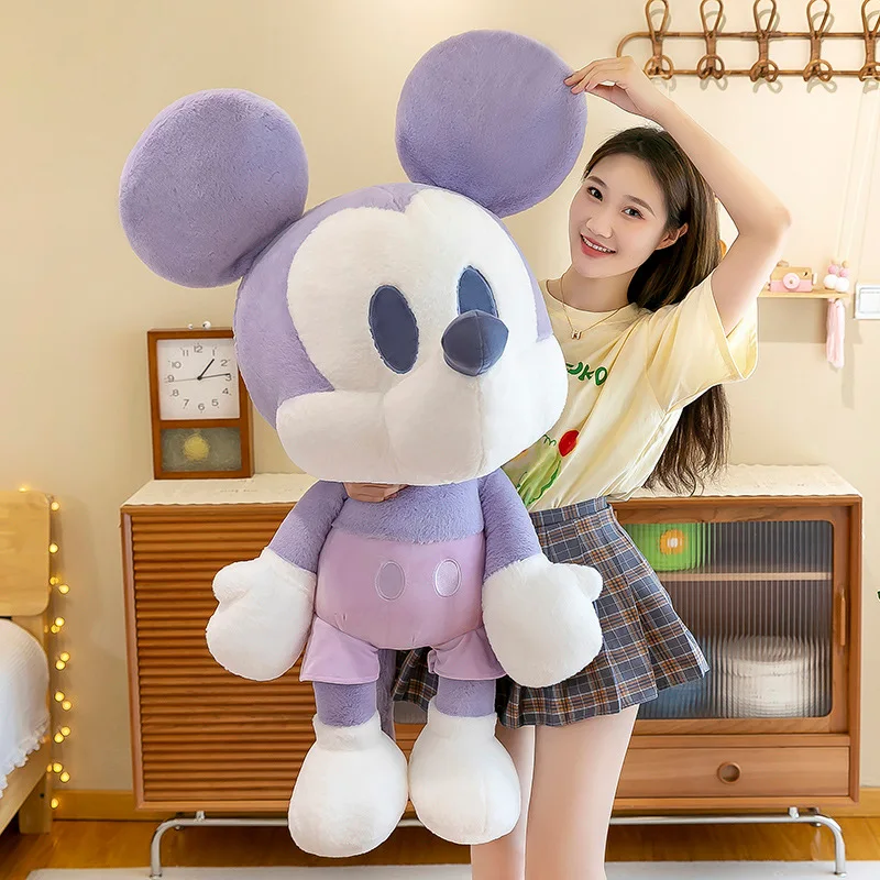 45/75cm Mickey Mouse Mickey Minnie Kwaii Plush Stuffed Toy Couple Press Bed Doll Pillow Kawaii Birthday Toy Christmas Gifts