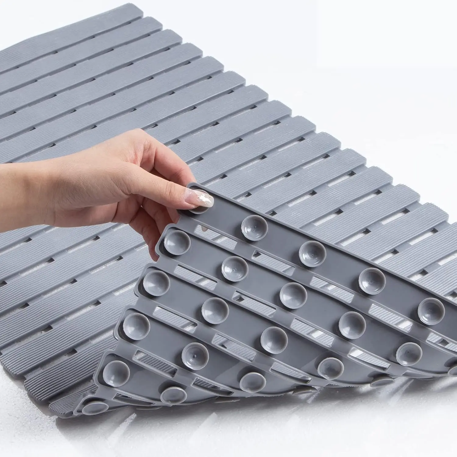 

Non Slip Bathtub Mat - Sheep Shape Shower Mat, Machine Washable, Quick Drain with Suction Cups