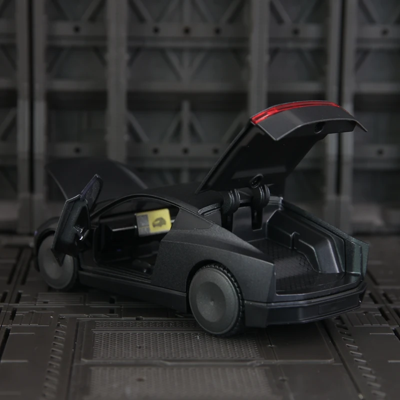 Ornamento de modelo de carro de liga ROBOTAXI 1:32, portas e capô do motor, porta-malas pode ser aberto tem funções de som e iluminação