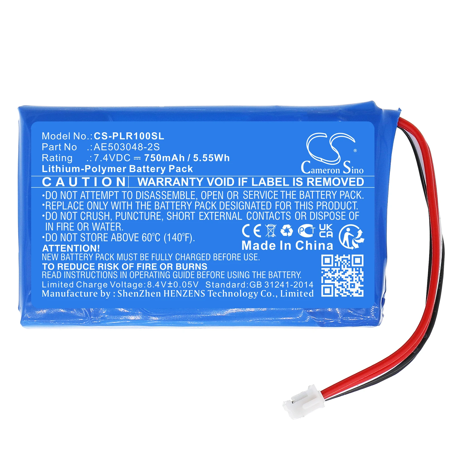 

Cameron Sino 750mAh Battery For Polaroid Zip AE503048-2S