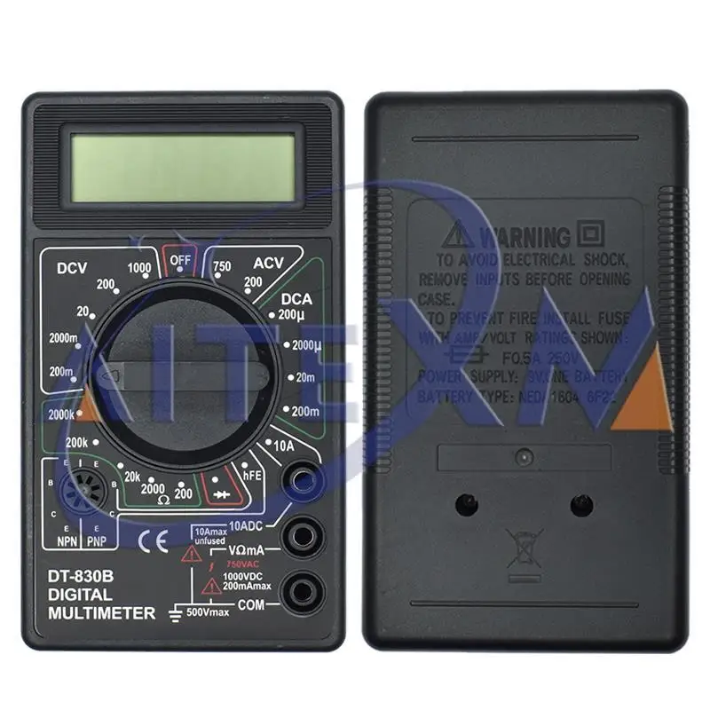 DT-830B LCD Auto Range Digital Multi meter Voltmeter Analysis Instrument Multimeter Electrical Instrument Ohmmeter Volt Tester