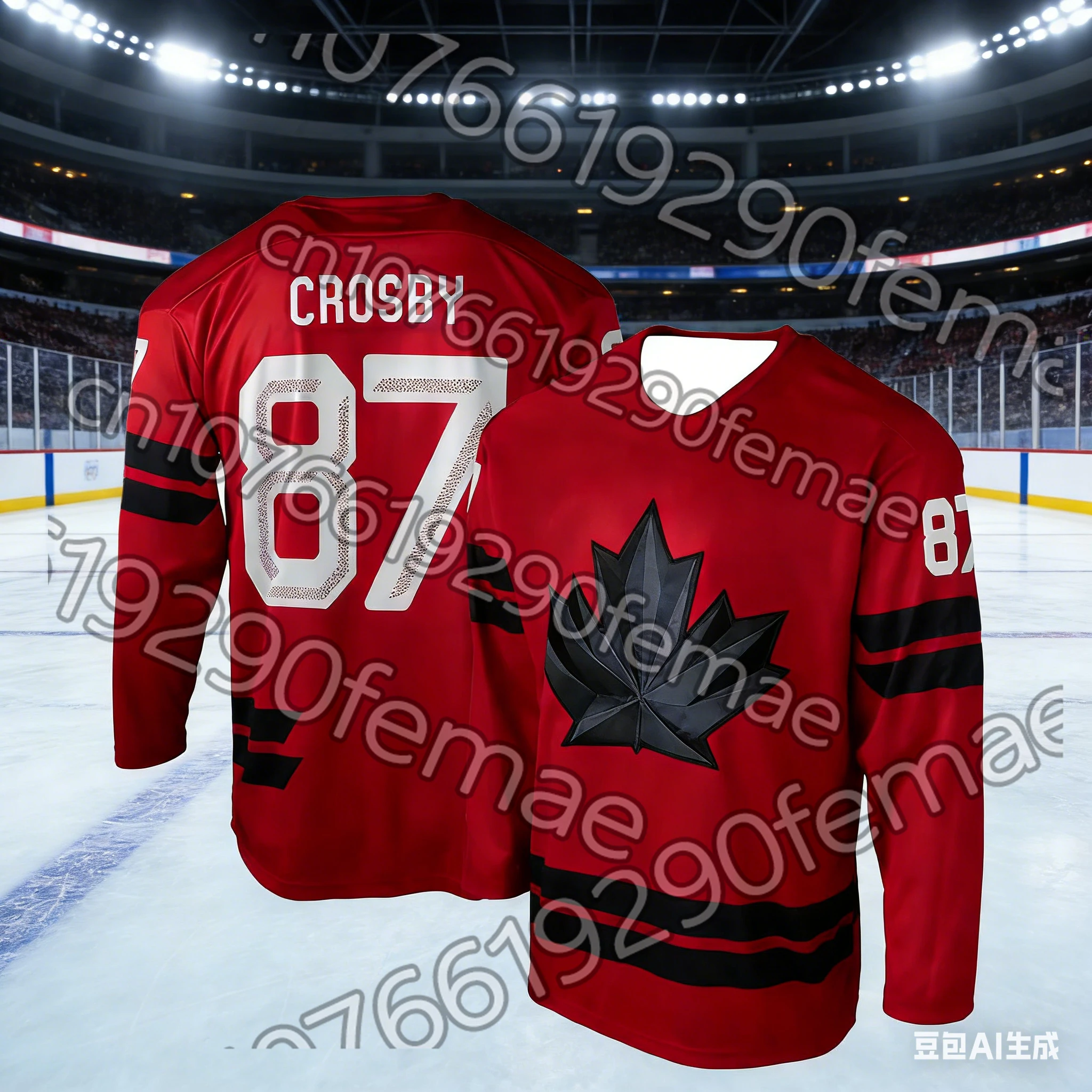 Langarm-T-Shirt für Herren mit kanadischem Hockey-Motiv |   2026 Neuer McDavid-Stil |   Sportliches, lässiges Oberteil für Zuhause und den Alltag