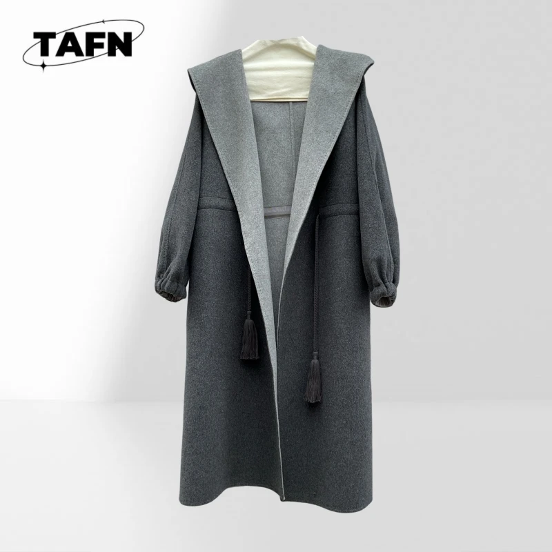 Women's Longline Jacket with Adjustable Waist Everyday Windbreaker Jacket for Women Relaxed Casual Style Trench Jacket AK2122