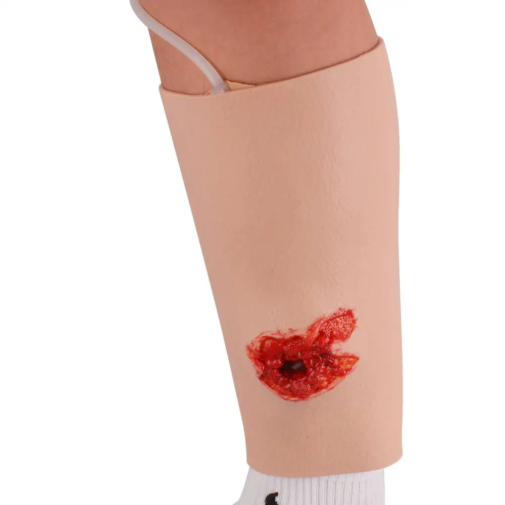 Ultrassist Leg Bullet Wound Sleeve Gunshot Entry Exit Wound Packing Trainer Kit Hemostasis Training for Emergency Response Train