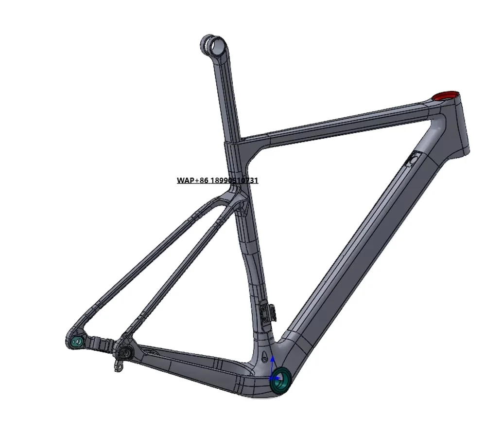 

2023 New Design Toray T1000 Carbon Fiber 700*45C Hidden Cable Frame Cyclocross Gravel Bike Frameset