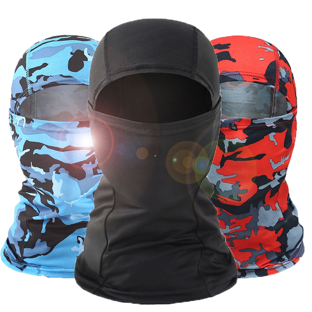 Pasamontañas para hombre, máscara facial para esquí, camuflaje, senderismo, ciclismo, bufanda táctica transpirable, casco de motocicleta, gorra,