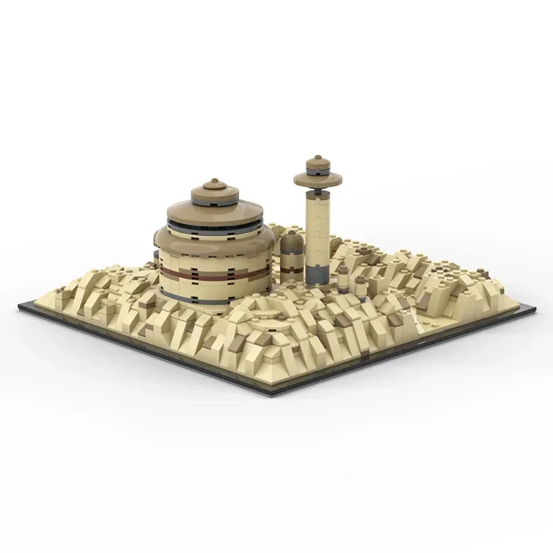 Modelo de película estrella, bloques de construcción Moc, tecnología del palacio del emperador del desierto, bloques modulares, regalos, juguetes de Navidad, conjuntos DIY de montaje