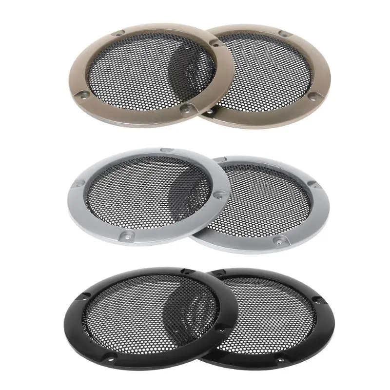 1PC Elegant & Compact Appearance Speaker Mesh Round Car Subwoofer Speaker Covers Stable Quality Mesh Long for Time to Use