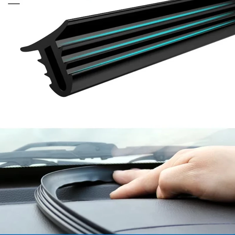 160 سنتيمتر ختم الزجاج الأمامي ختم مجلس عازلة للصوت السيارات المطاط قطاع أداة لوحة شريط عازل اكسسوارات السيارات العالمي