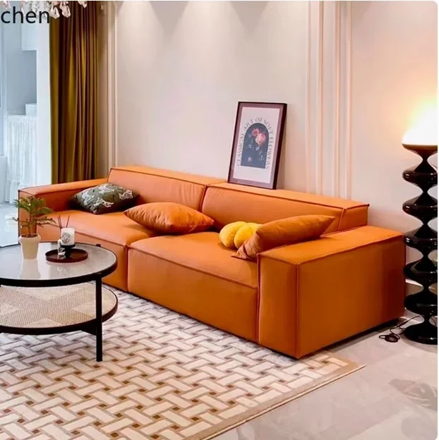 DSA  Tofu Block Sofa Set Simple Cube Module Cream Style