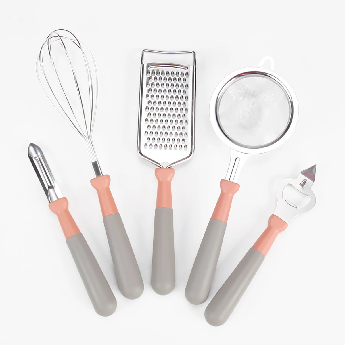 5pcs Stainless Steel Vegetable Fruit Tools Set Peeling Knife Melon Planer Egg Beater Filter Screen Wire Scraper Kitchen Gadget