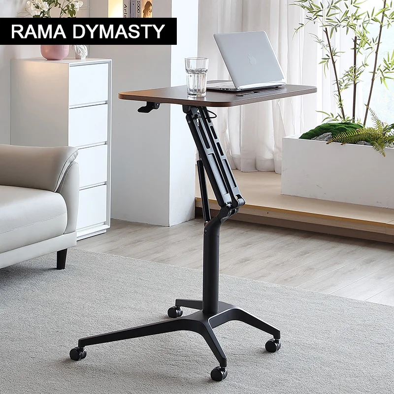 Pneumatic Lifting Table Standing Minimalist Conference Room Podium Table Sofa Bedside Movable Desk Business Classroom Lectern